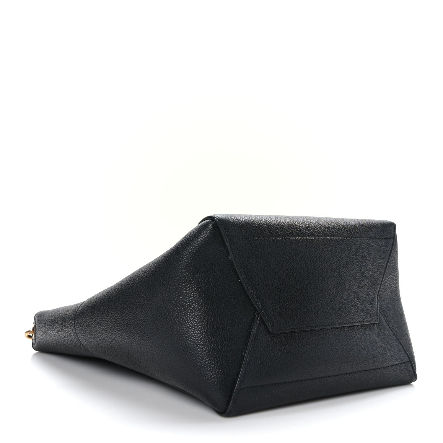 Celine Soft Grained Calfskin Sangle Bucket Bag Black 4 of 10