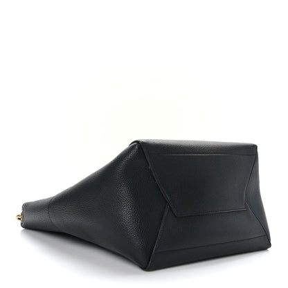 Celine Soft Grained Calfskin Sangle Bucket Bag Black 4 of 10