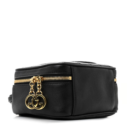 Gucci Sakai Be Green Calfskin Diagonal Stitched Blondie Top Handle Bag Black 4 of 11