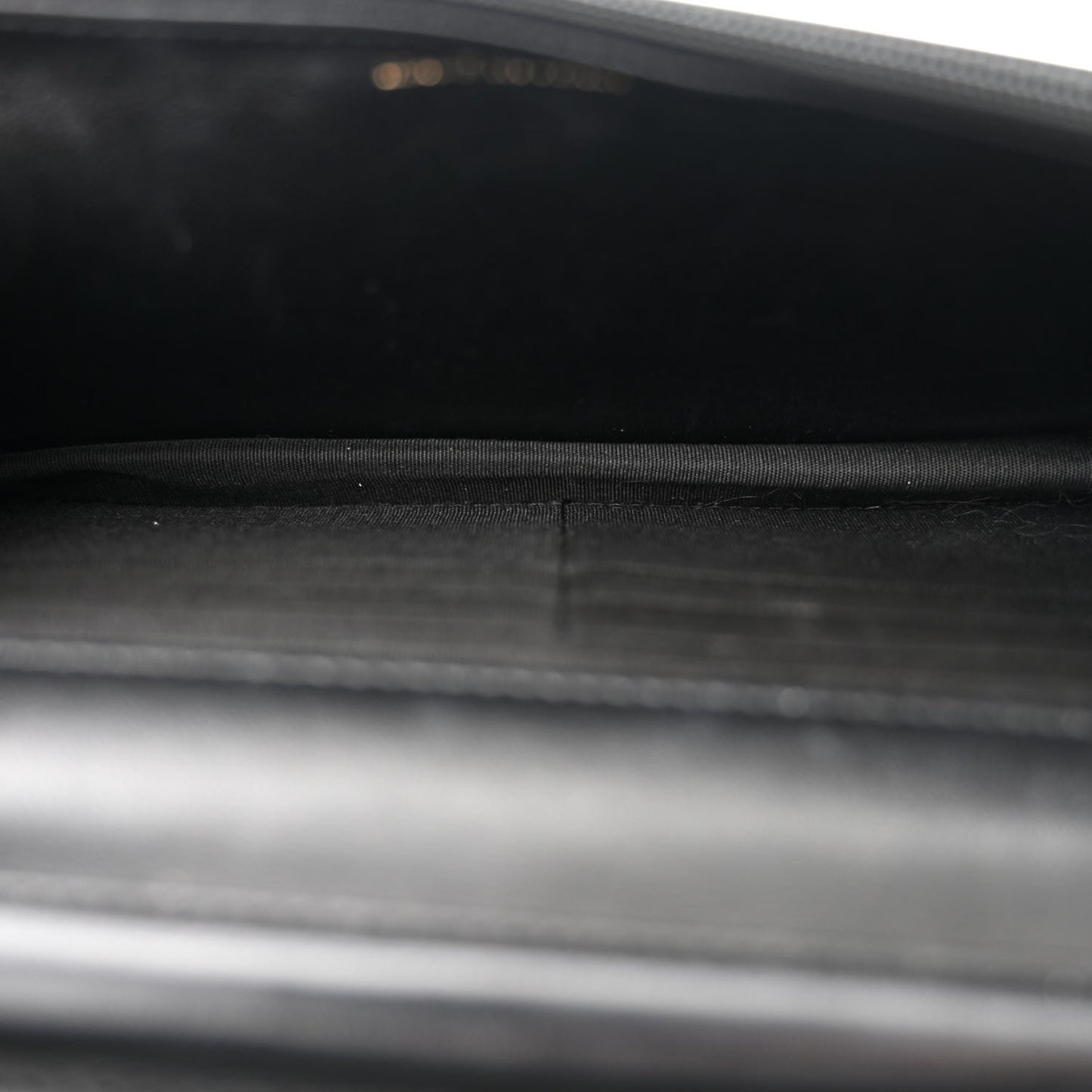 Lambskin Quilted Chain Around Wallet On Chain WOC Black
