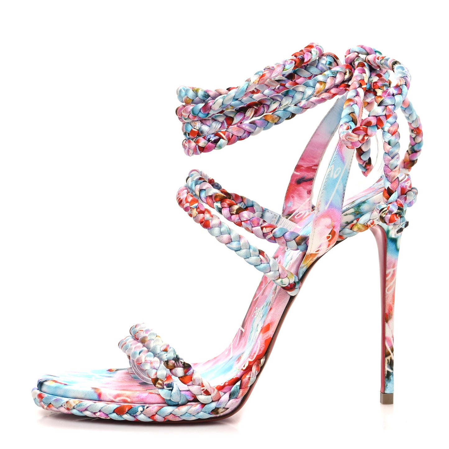Tresse Crepe Satin Maryam 120 Sandal 39.5 Multicolor