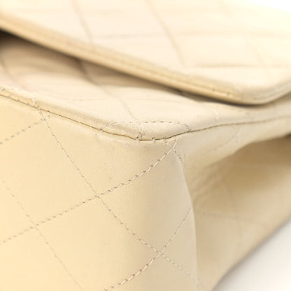 Chanel Lambskin Quilted Medium Double Flap Light Beige 10 of 21