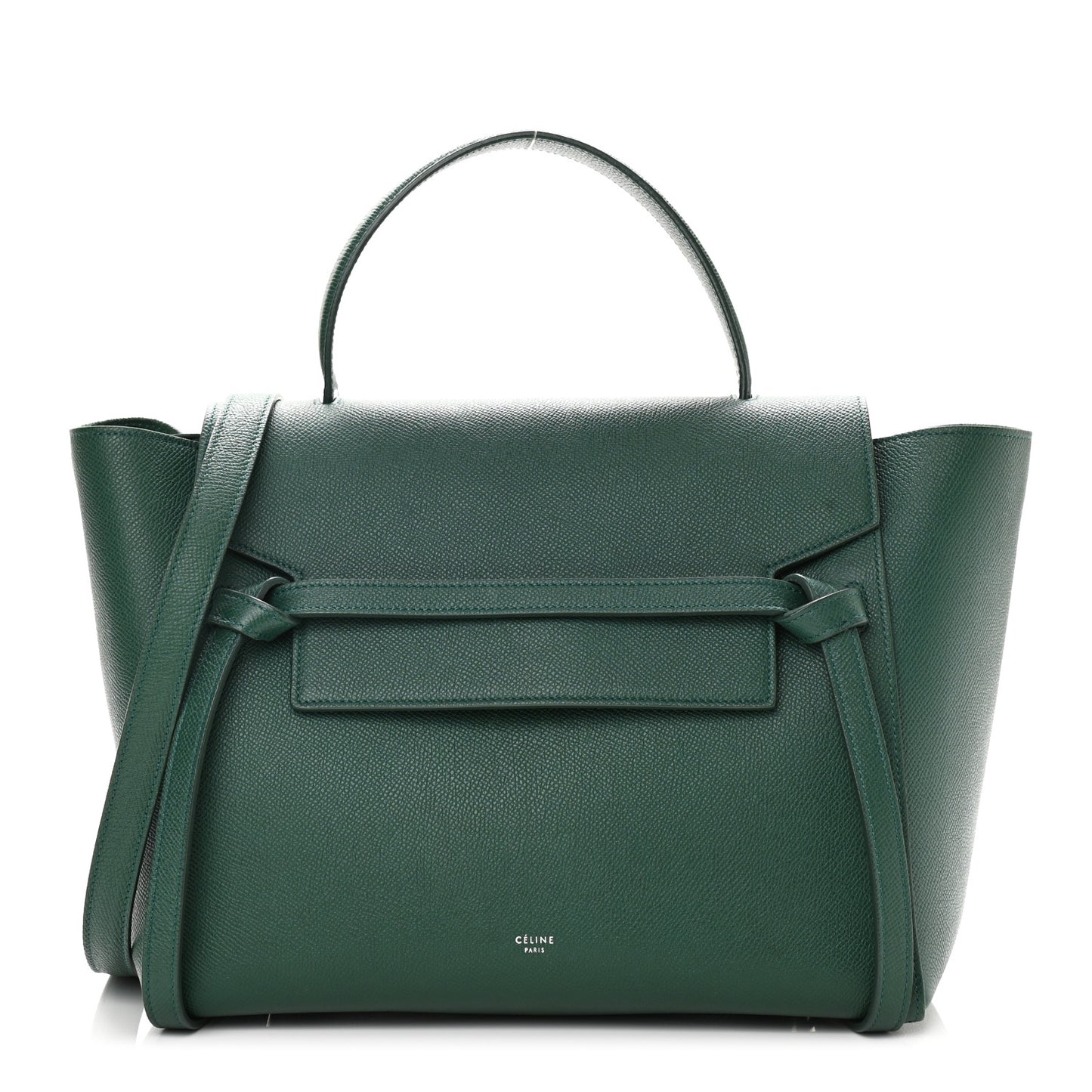 Grained Calfskin Mini Belt Bag Light Emerald