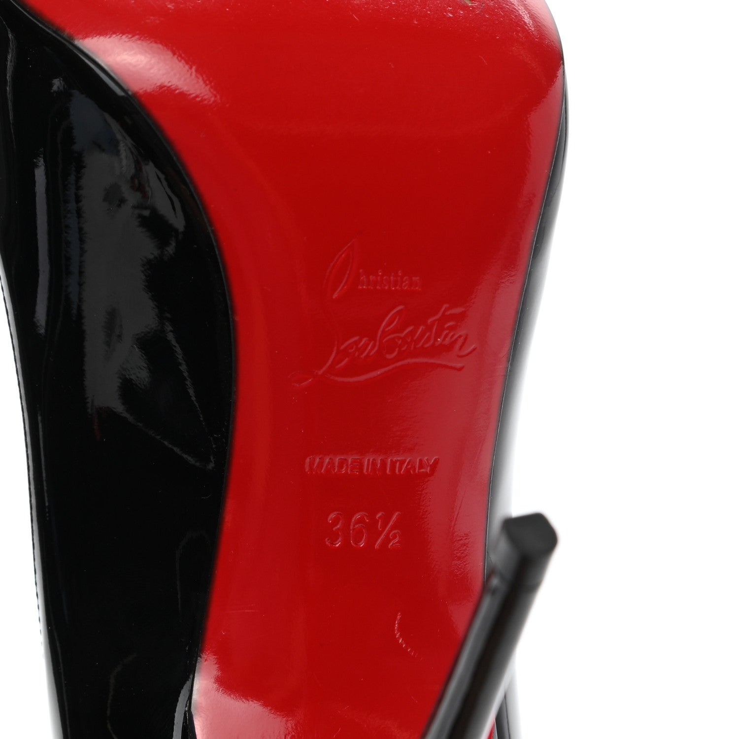 Christian Louboutin Patent Decollete 554 100 Pumps 36.5 Black 6 of 10