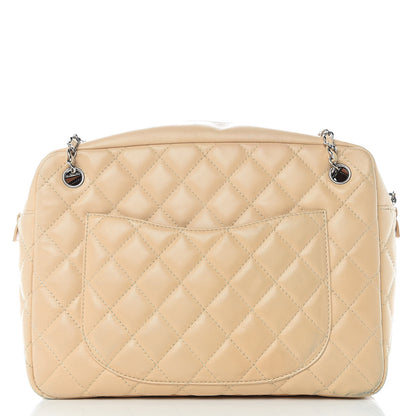 Chanel Lambskin Quilted Large Camera Case Beige Clair 15 of 17