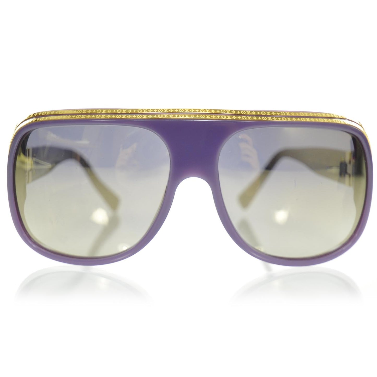 Millionaire Sunglasses Purple w Gold Plated Lenses