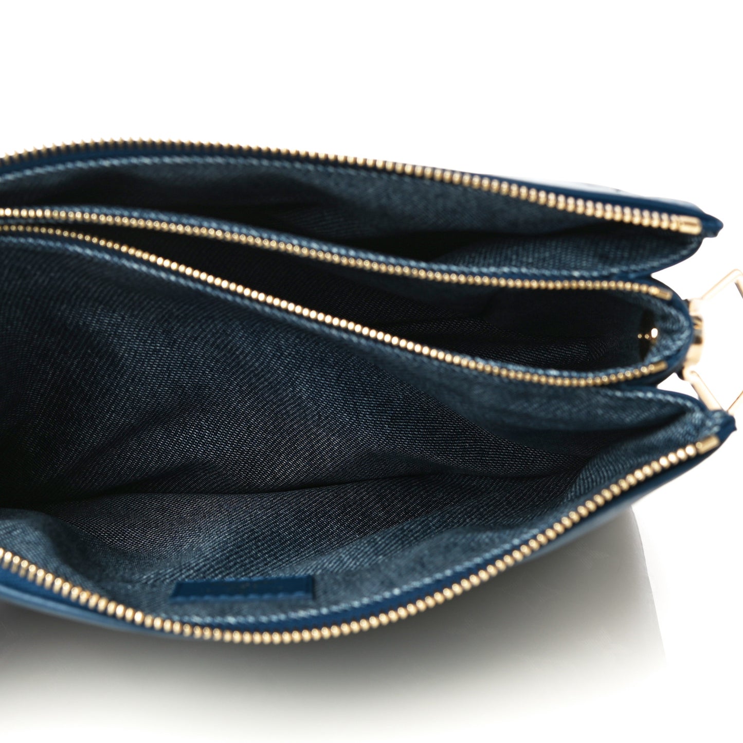 Lambskin Embossed Monogram Coussin PM Denim Blue