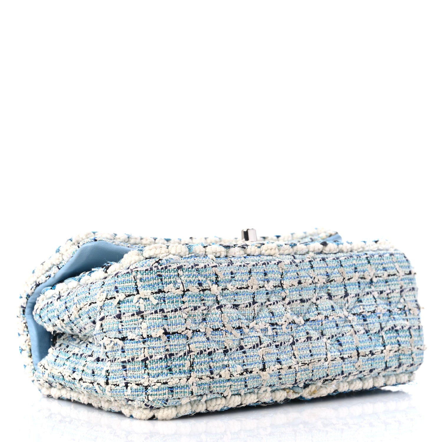 Chanel Tweed Braid Mini Flap Blue White Navy 4 of 12