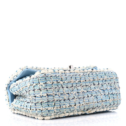 Chanel Tweed Braid Mini Flap Blue White Navy 4 of 12