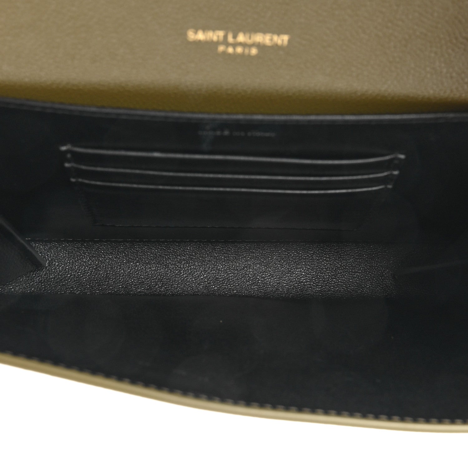 Saint Laurent Grain De Poudre Monogram Cassandra Chain Wallet Ver Kaki 5 of 10