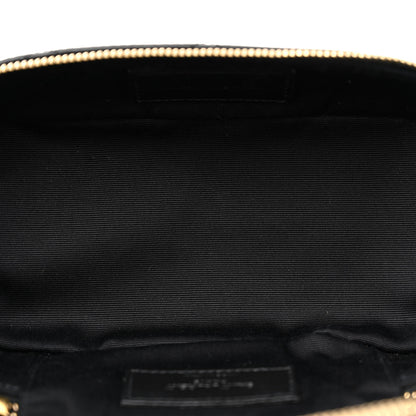 Saint Laurent Lambskin Quilted Vanity Bag Top Handle Black 5 of 11