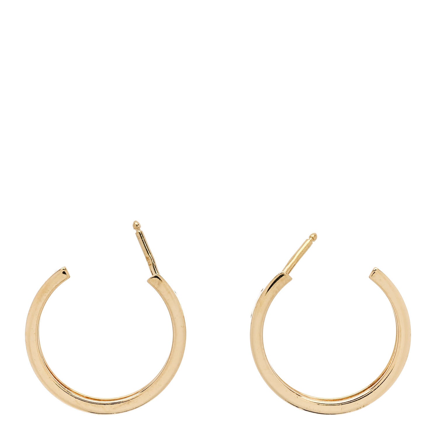 Cartier 18K Yellow Gold 5.5mm LOVE Hoop Earrings 3 of 6