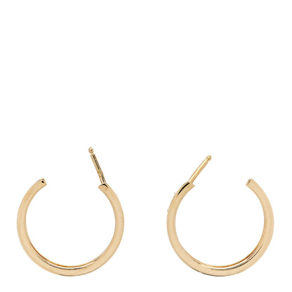 Cartier 18K Yellow Gold 5.5mm LOVE Hoop Earrings 3 of 6