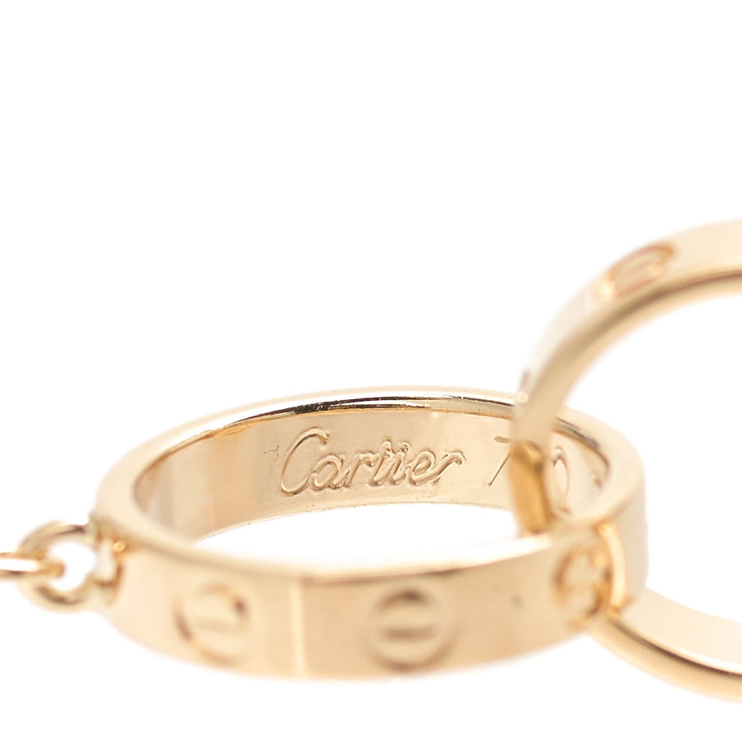 Cartier 18K Yellow Gold Interlocking LOVE Bracelet 3 of 6