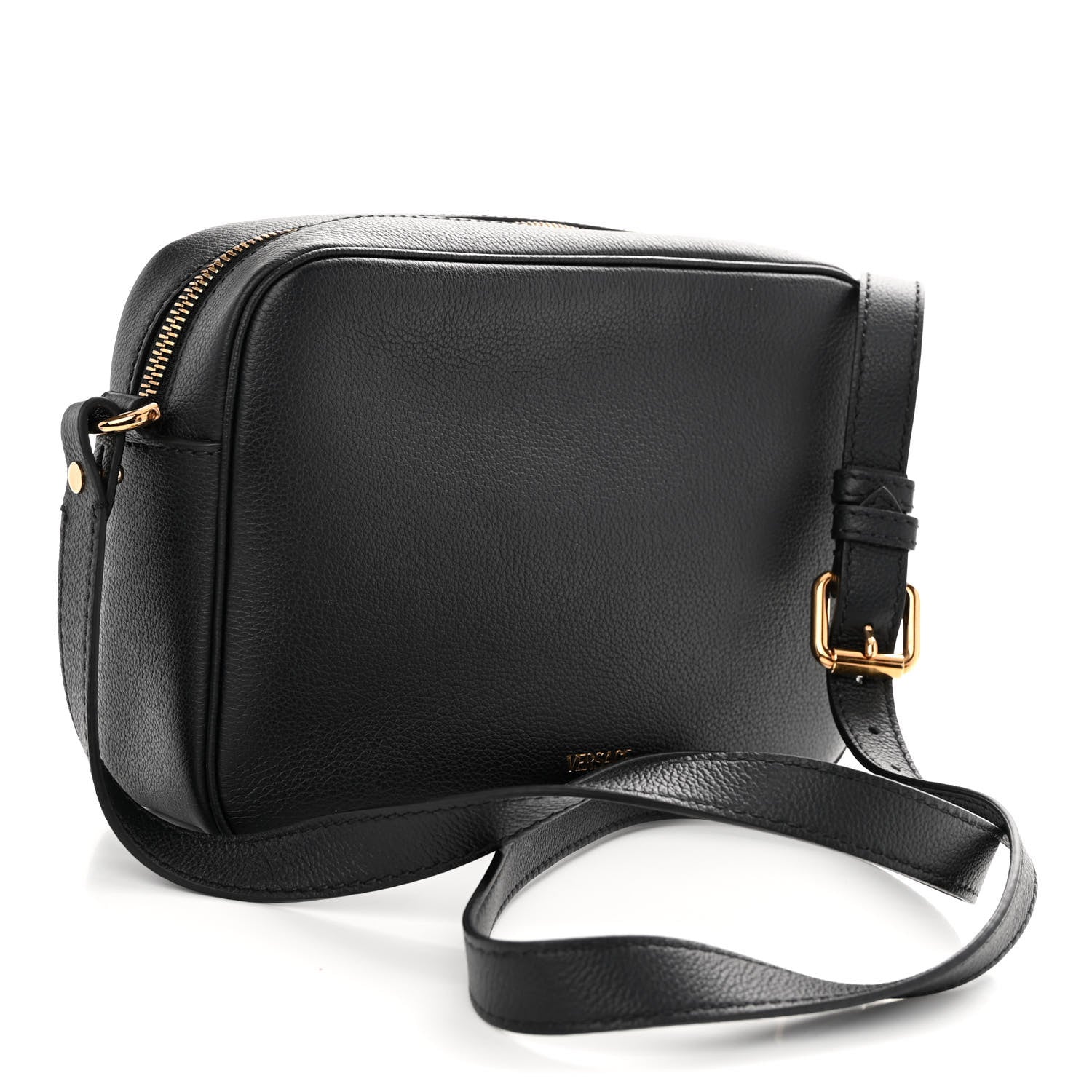 Versace Grained Calfskin Medusa Camera Bag Black 3 of 9