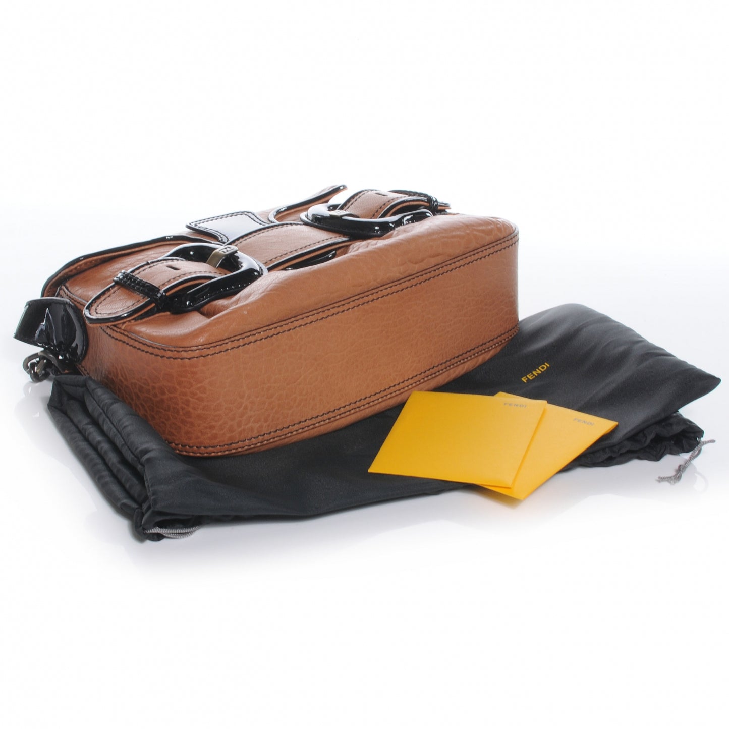 Nappa B Bis Flap Bag Tan