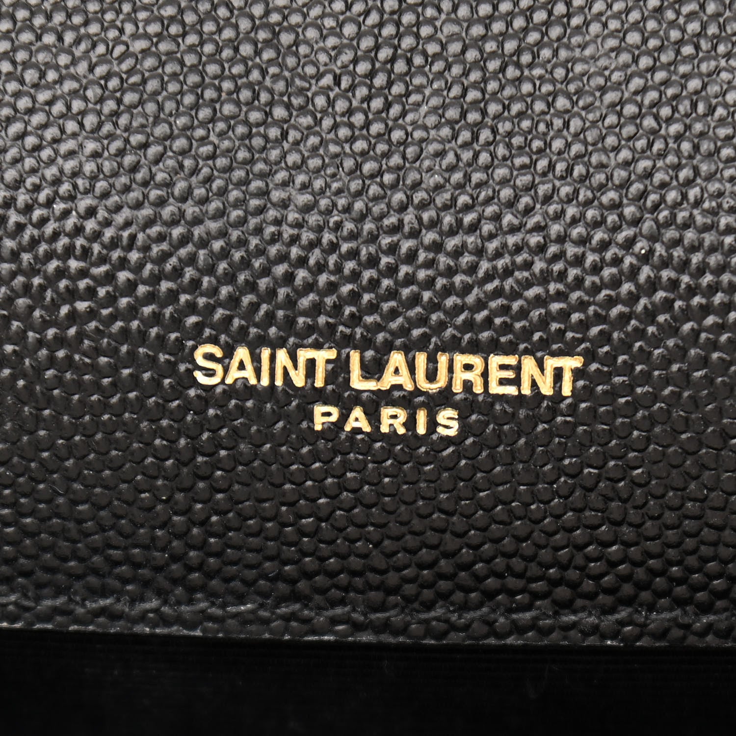 Saint Laurent Grain De Poudre Matelasse Chevron Large Monogram Satchel Black 6 of 13