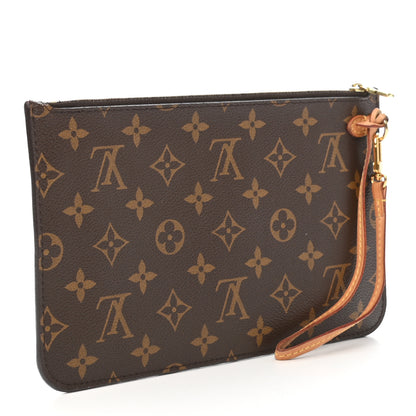 Louis Vuitton Monogram Neverfull MM GM Pochette Fuchsia 3 of 7