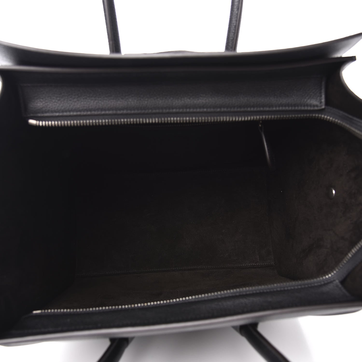 Celine Drummed Calfskin Mini Luggage Black 4 of 8