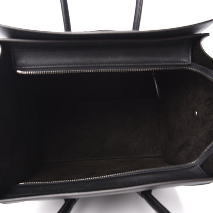 Celine Drummed Calfskin Mini Luggage Black 4 of 8