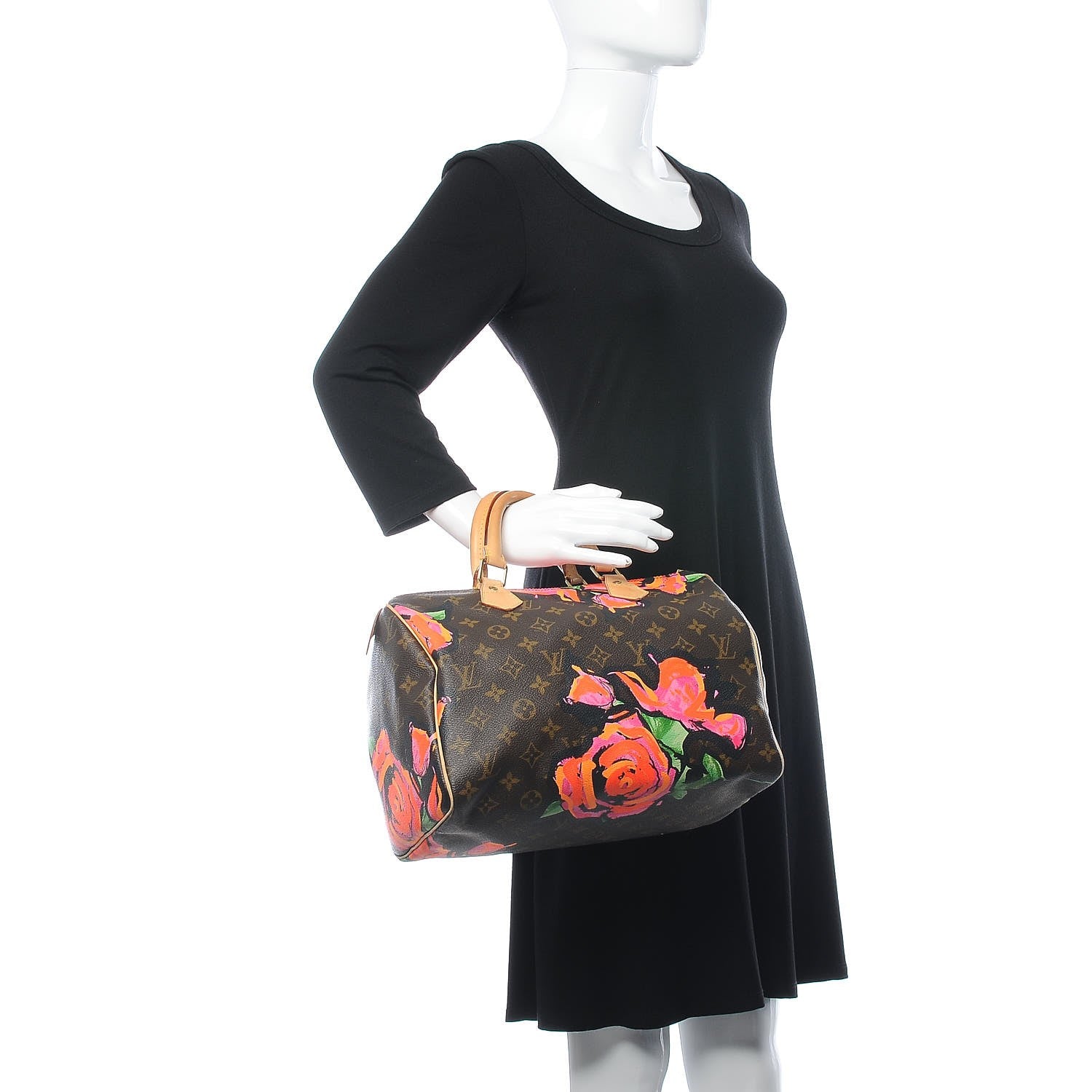 Louis Vuitton Monogram Roses Speedy 30 2 of 10