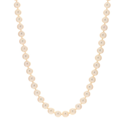 Mikimoto 18K White Gold Akoya Pearl 7-7.5mm Strand Necklace 18.5" 1 of 3