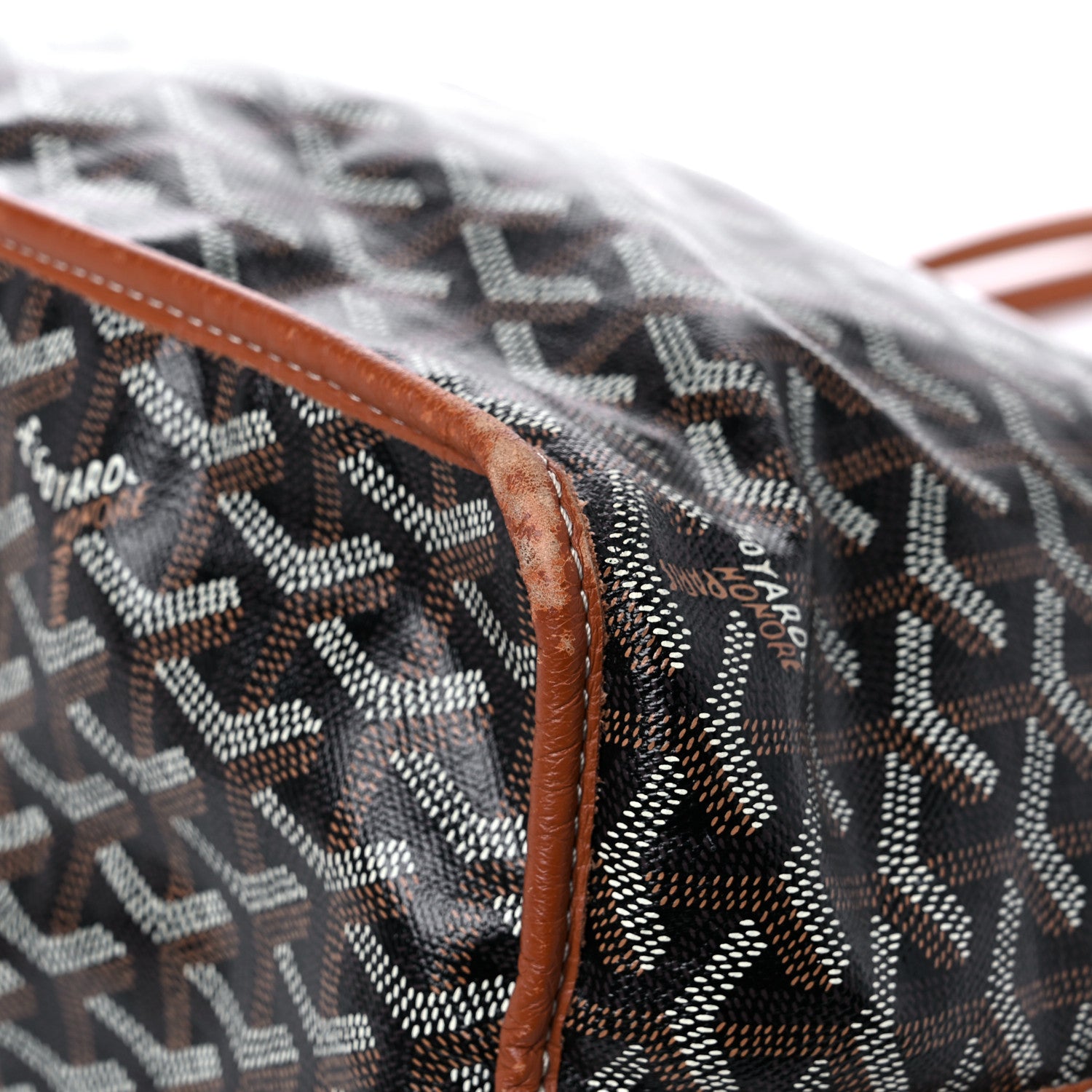Goyard Goyardine Reversible Anjou PM Black Gold 13 of 32