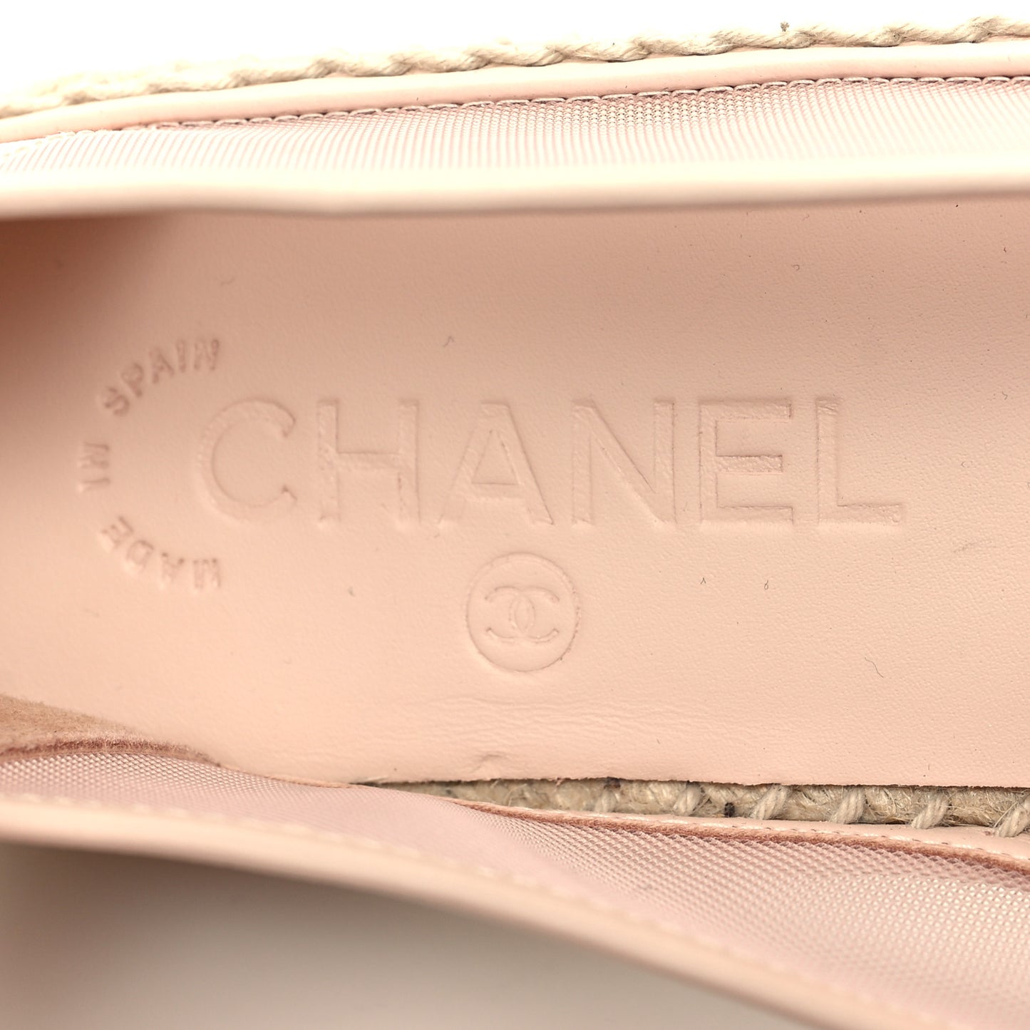 Mesh Grosgrain CC Espadrilles 39 Pink