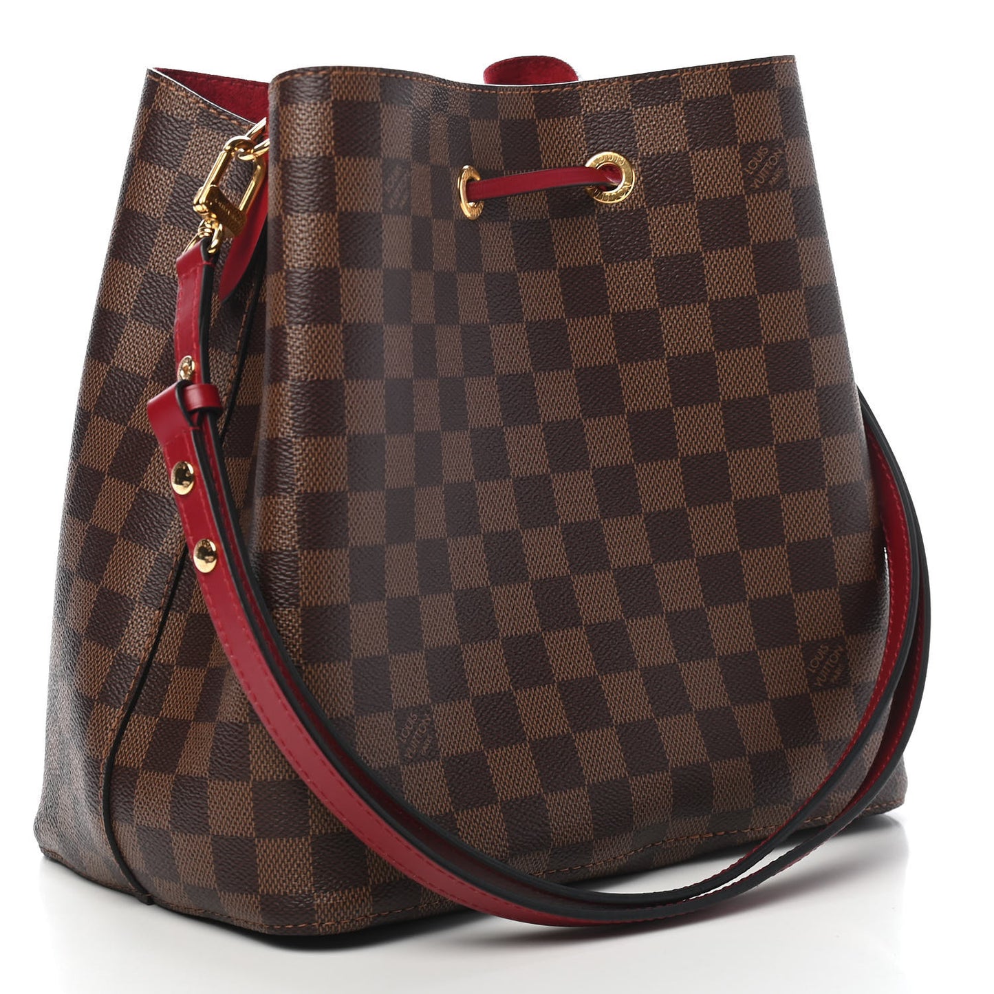 Damier Ebene Neonoe MM Cherry Berry