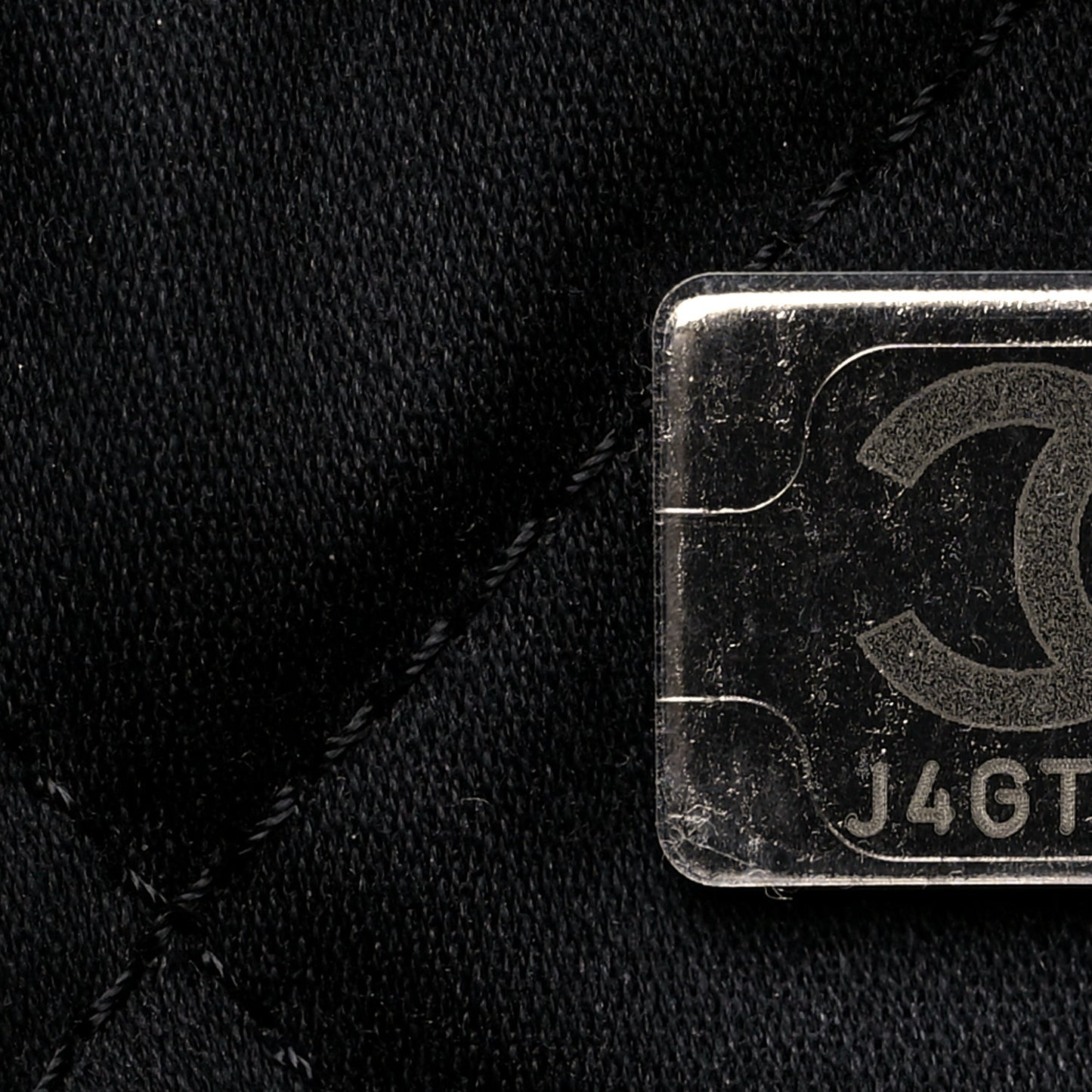 Shiny Calfskin Quilted Large Chanel 22 Black
