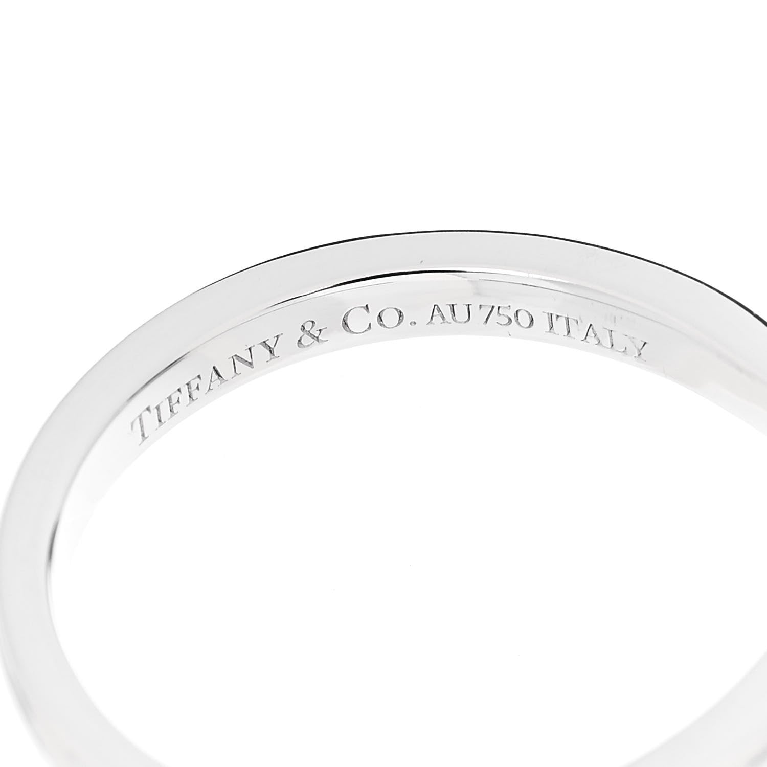 Tiffany 18K White Gold Diamond 7mm Paloma Picasso Sugar Stacks Ring 52 6 5 of 6