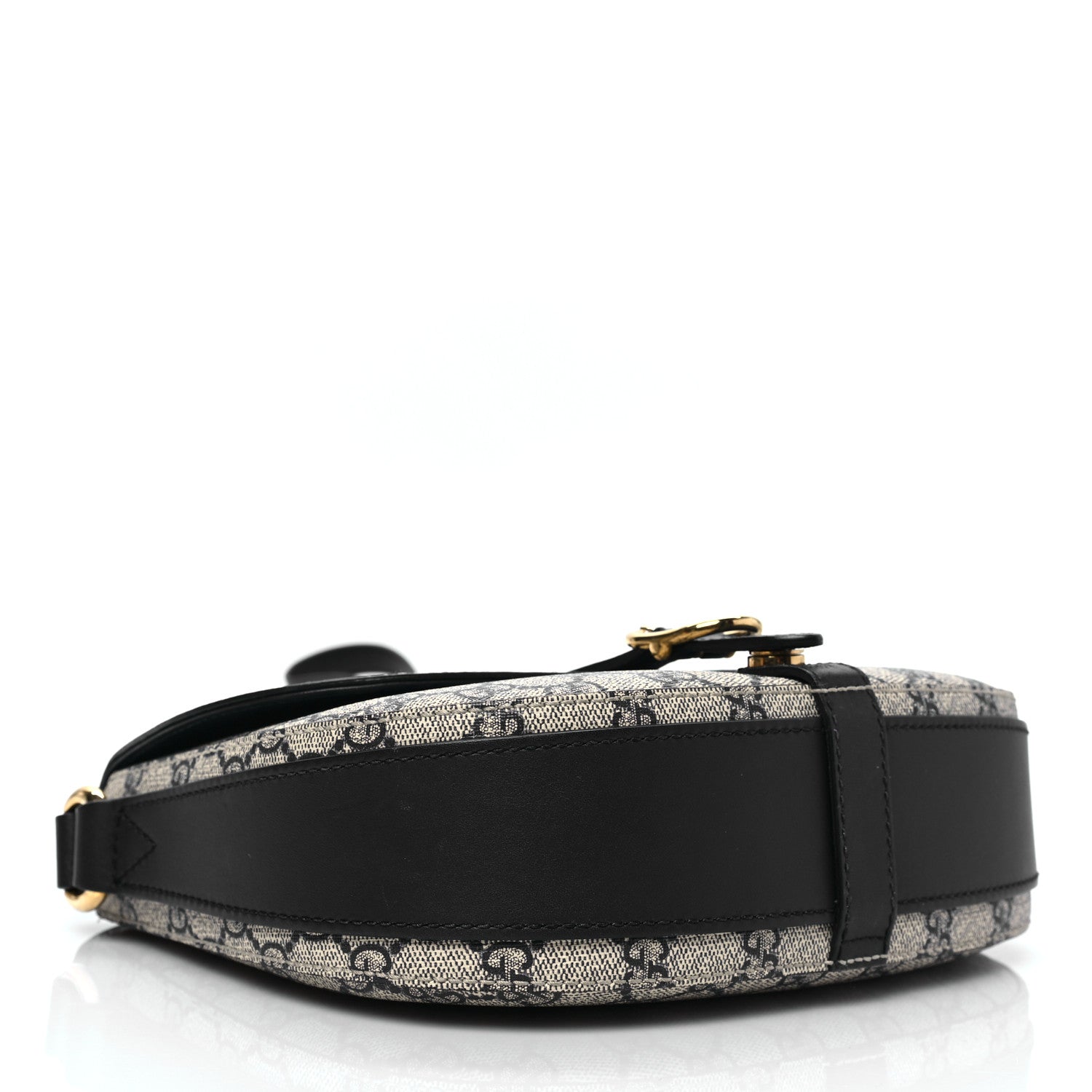 Gucci GG Supreme Monogram Small Messenger Shoulder Bag Beige Blue Navy 3 of 8