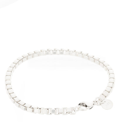 Tiffany Sterling Silver 4mm Venetian Link Bracelet 2 of 3