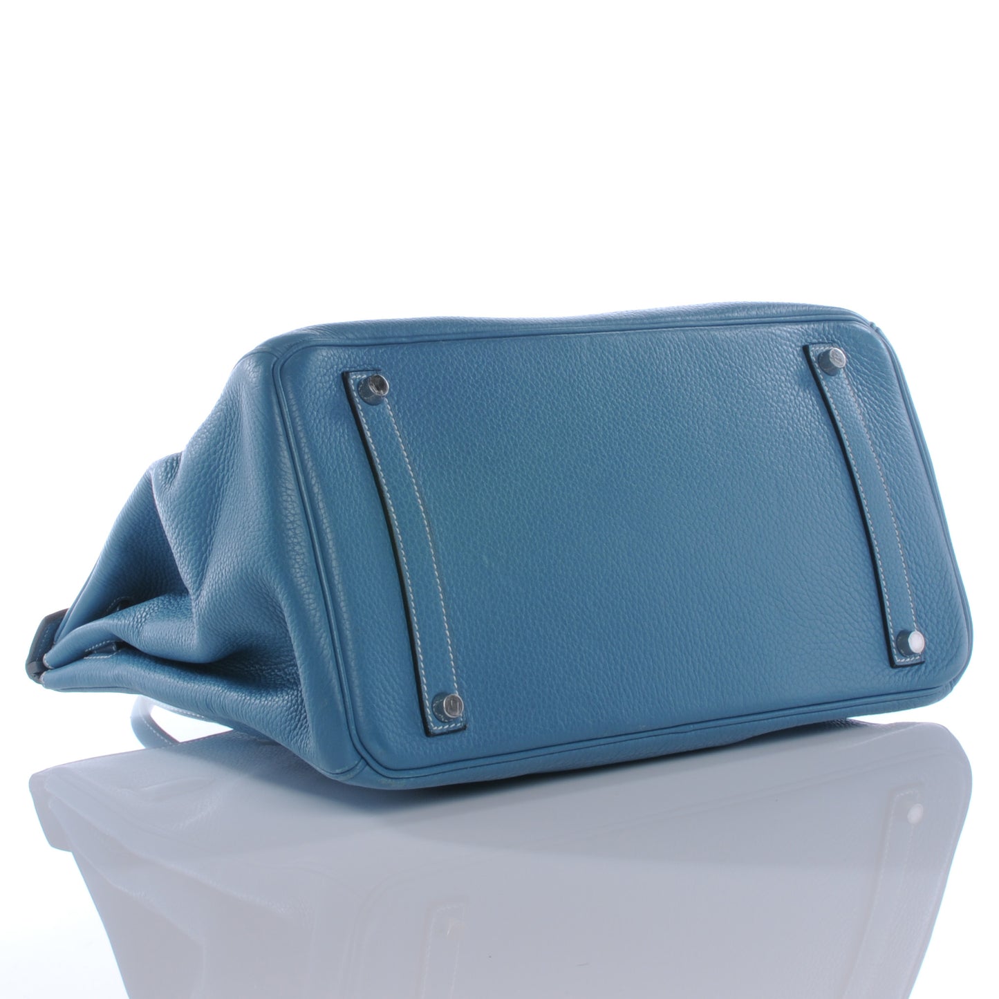 Taurillon Clemence Birkin 35 Blue Jean