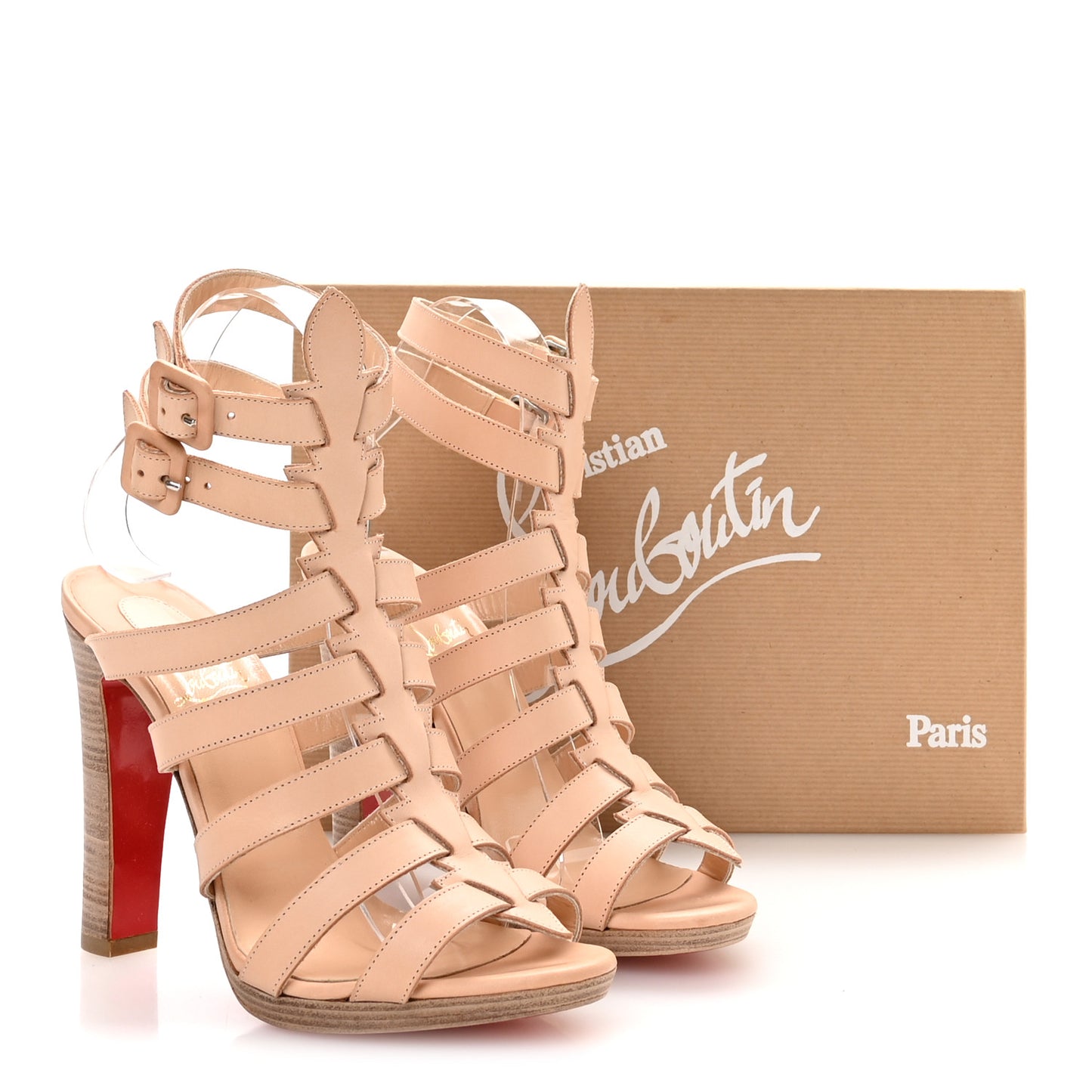 Calfskin Neronna 120 Pumps 37.5 Natural