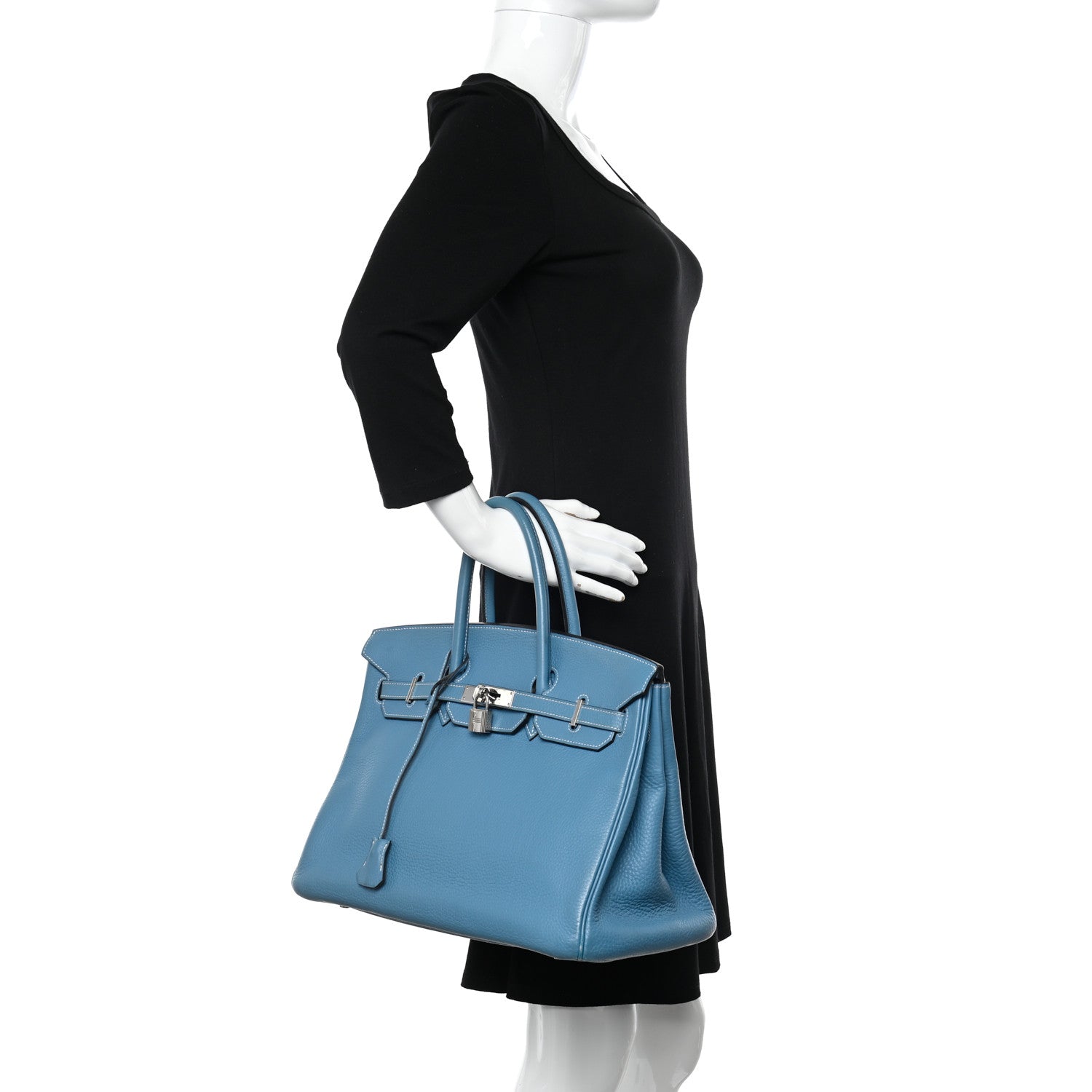 Hermes Togo Birkin 35 Blue Jean 2 of 16