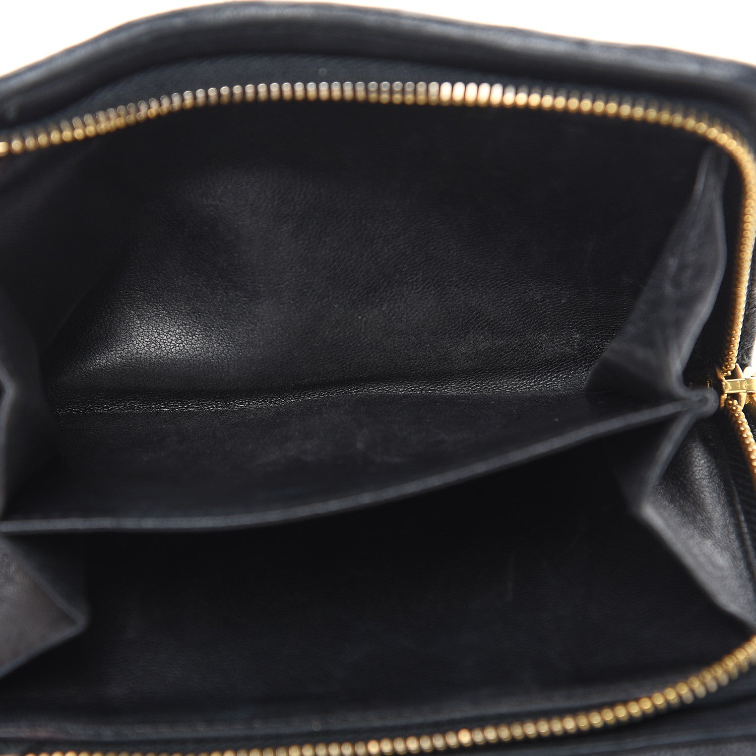 Miu Miu Nappa Matelasse Tri-Fold Flap Wallet Black 21 of 21