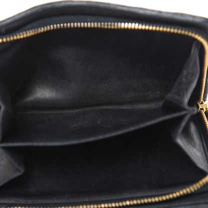 Miu Miu Nappa Matelasse Tri-Fold Flap Wallet Black 21 of 21