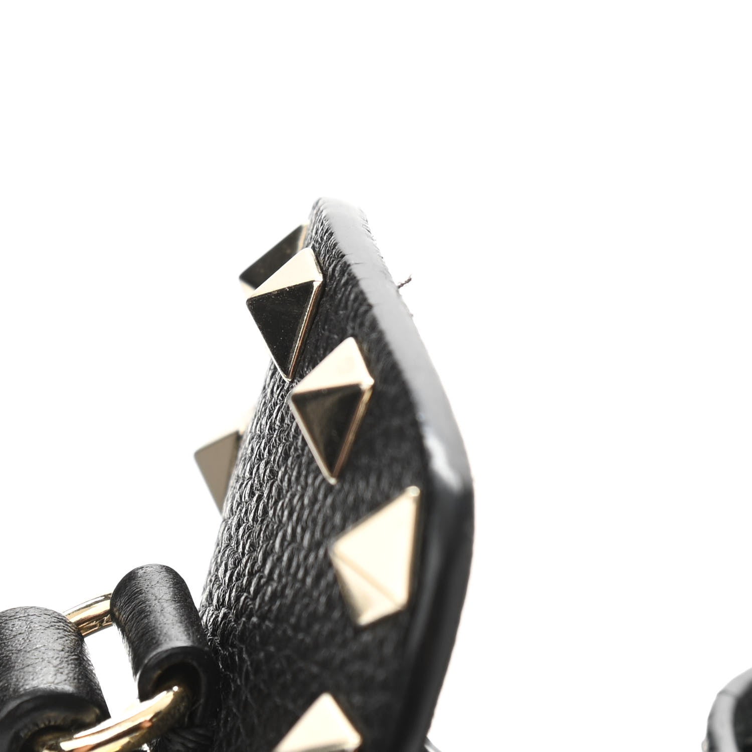 Valentino Garavani Grained Calfskin Rockstud Bucket Bag Black 12 of 12