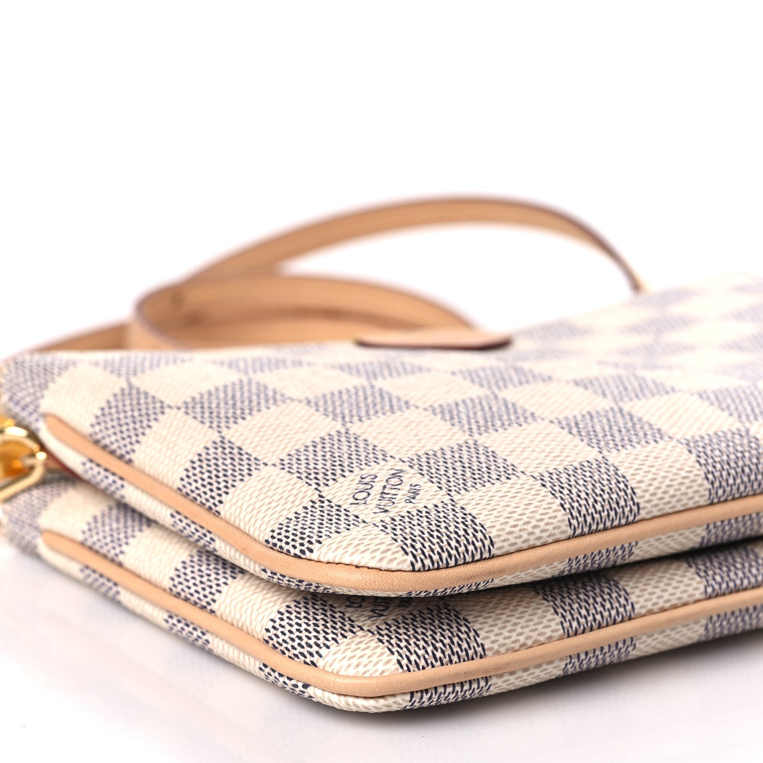 Louis Vuitton Damier Azur Double Zip Pochette 7 of 9