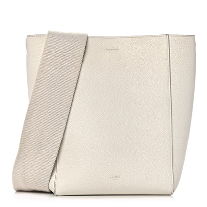 Celine Soft Grained Calfskin Small Sangle Bucket Bag White 1 of 15