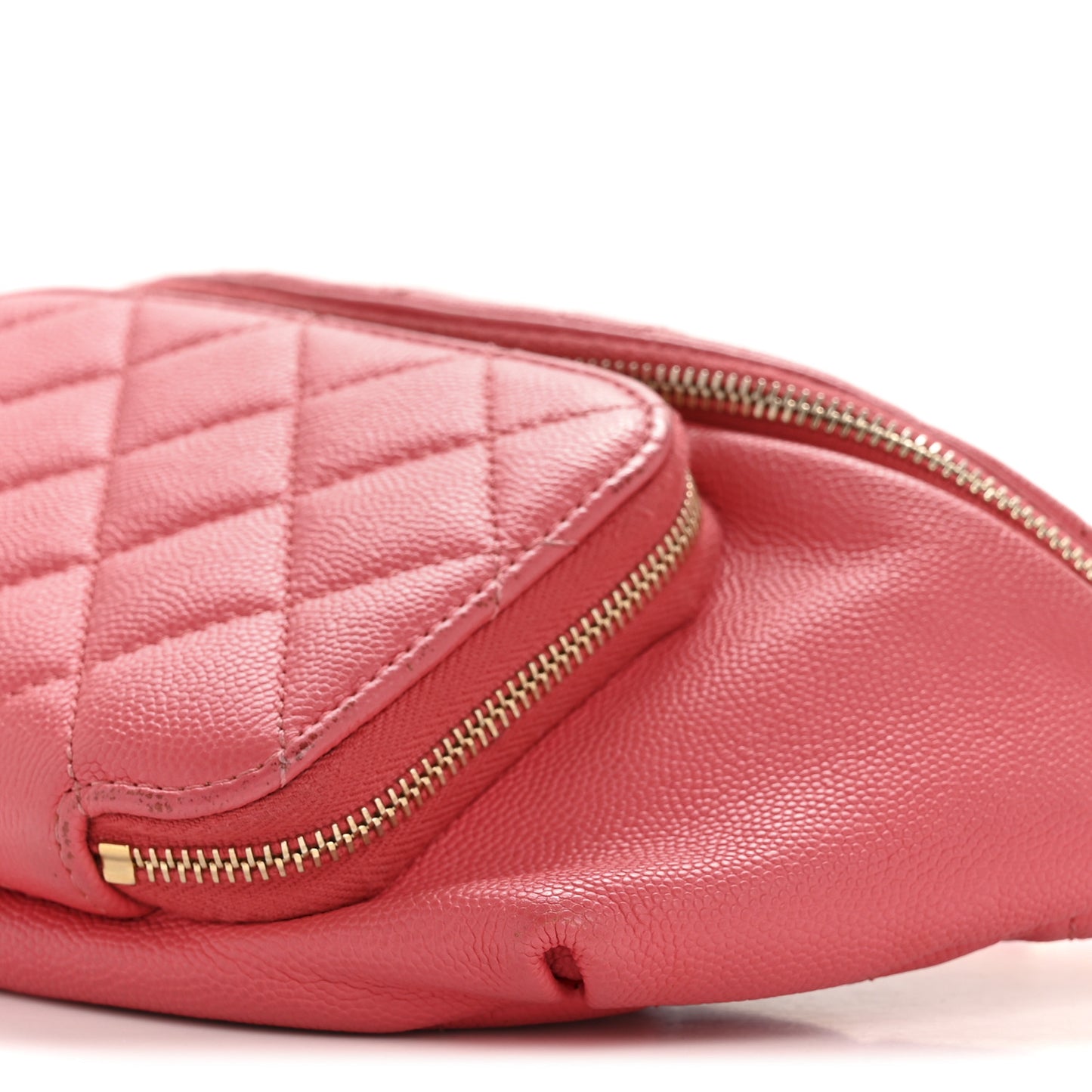 Caviar Quilted Business Affinity Waist Belt Bag Pink