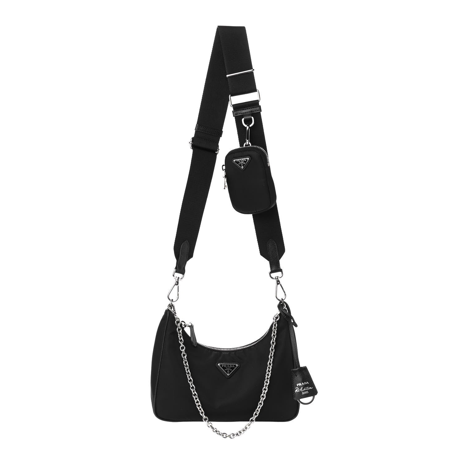 Prada Nylon Re-Edition 2005 Shoulder Bag Black 1 of 17