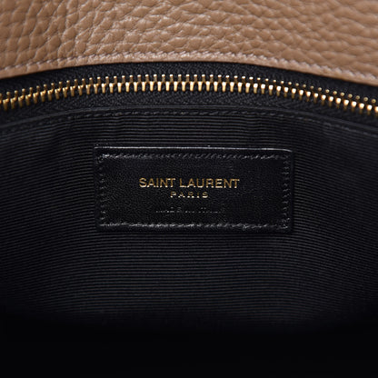 Saint Laurent Grained Calfskin Small Sac De Jour Taupe 6 of 9