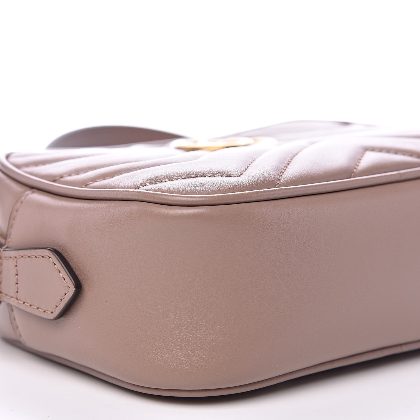 Calfskin Matelasse Mini GG Marmont Chain Shoulder Bag Porcelain Rose