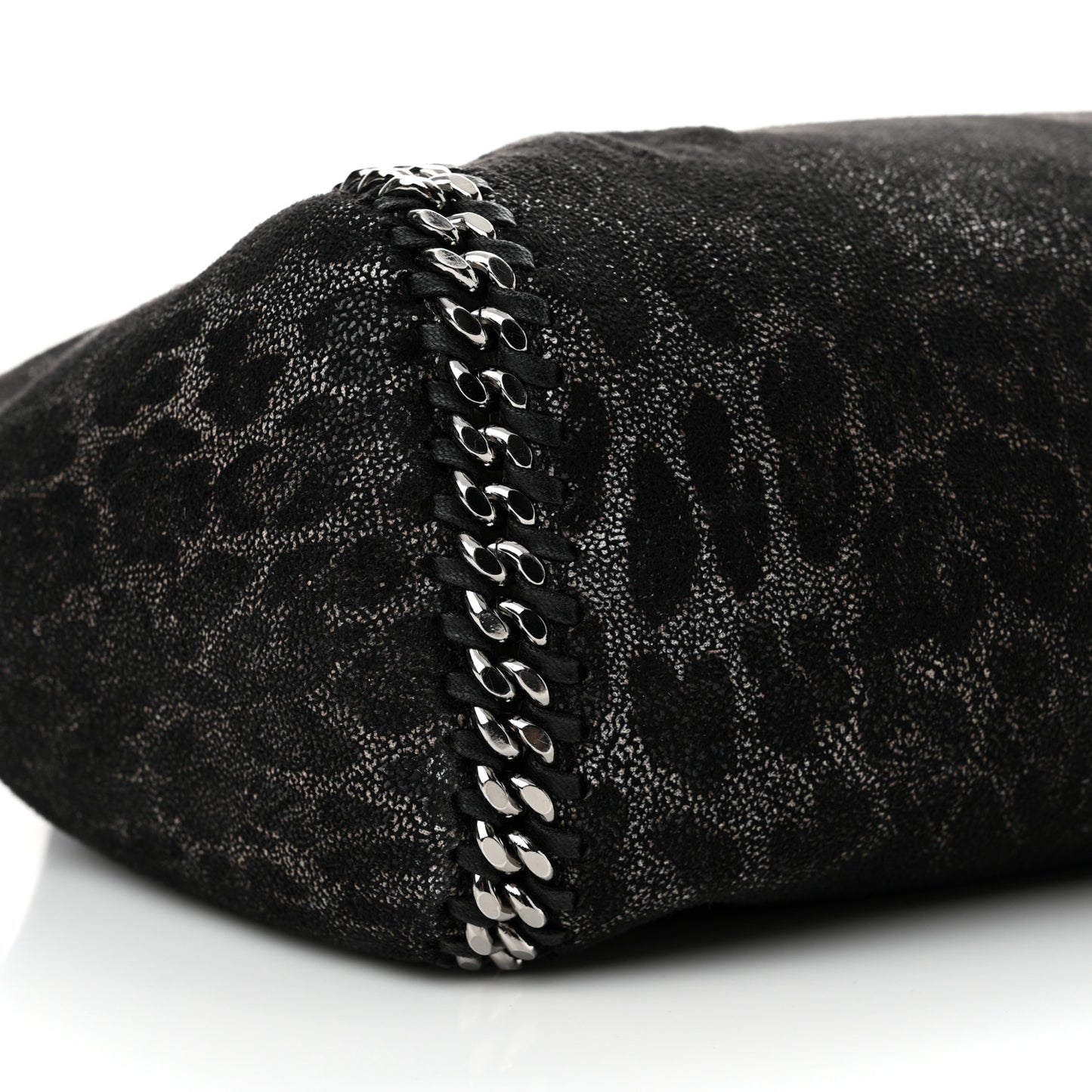 Leopard Shaggy Deer Falabella Reversible Tote Grey