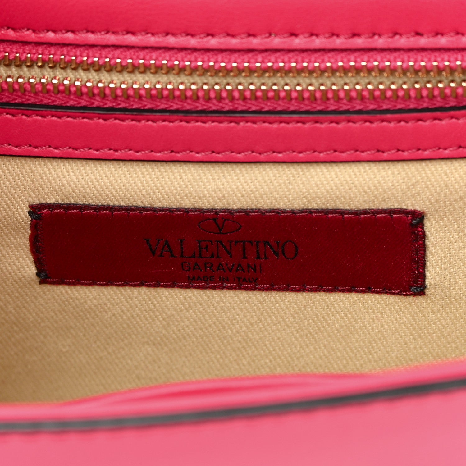 Valentino Garavani Vitello Small Glam Lock Rockstud Flap Deep Fuxia 8 of 14