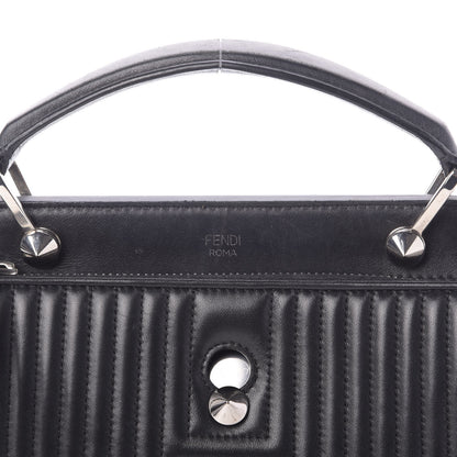 Fendi Shiny Nappa Trapuntata Small DotCom Click Top Handle Chain Satchel Black 12 of 12
