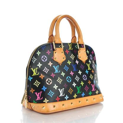Louis Vuitton Monogram Multicolor Alma Black 3 of 10