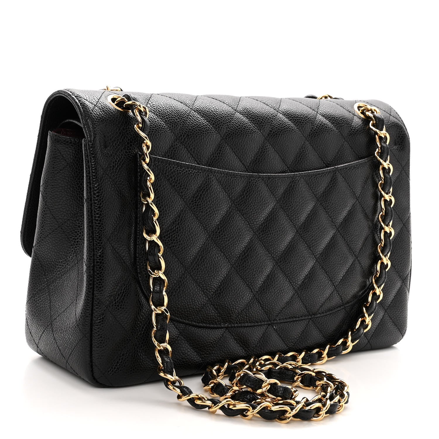 Chanel Caviar Quilted Jumbo Double Flap Black 3 of 13
